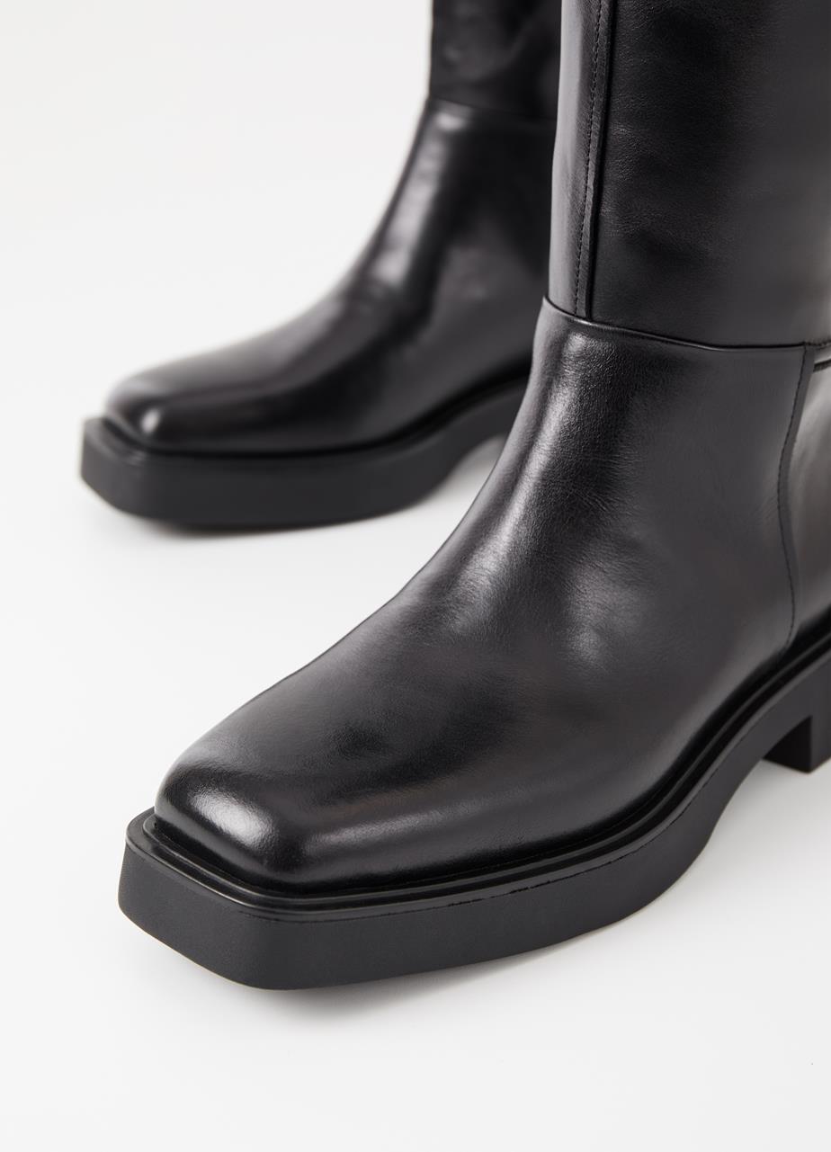 Carmen tall boots Black leather