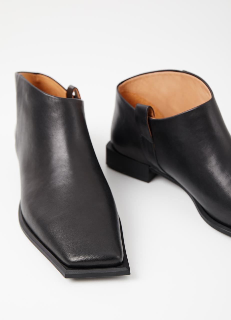 Salma ботинки и сапоги Чёрный leather