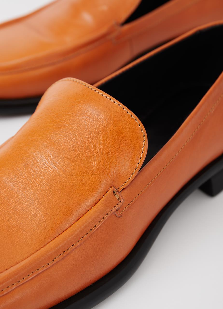 Brittie loafer Orange leather