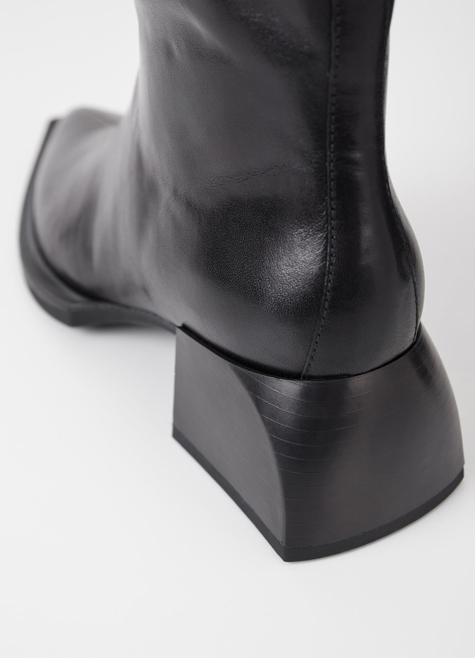 Vıvıan boots Black leather