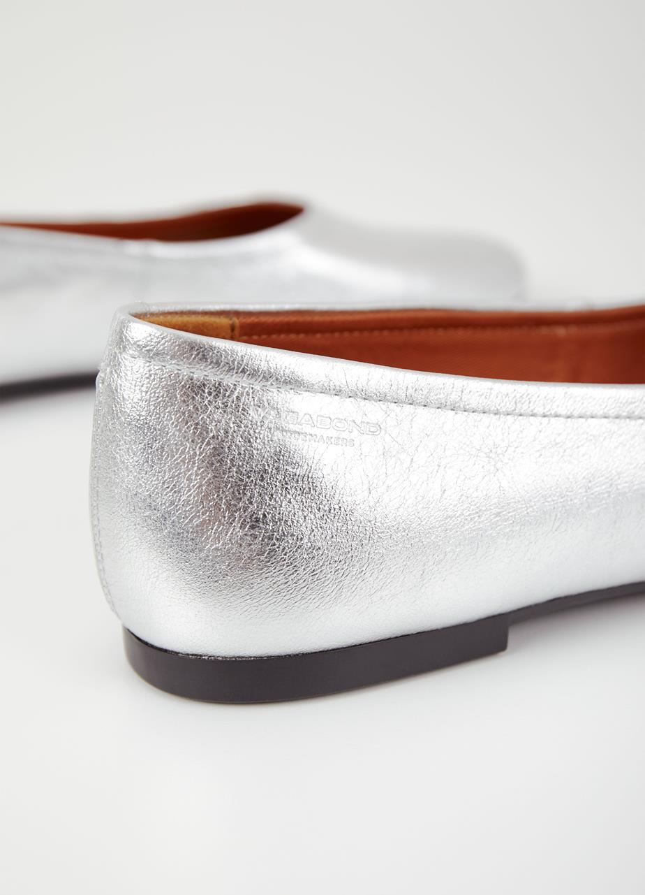 Jolin shoes Silver metallic leather