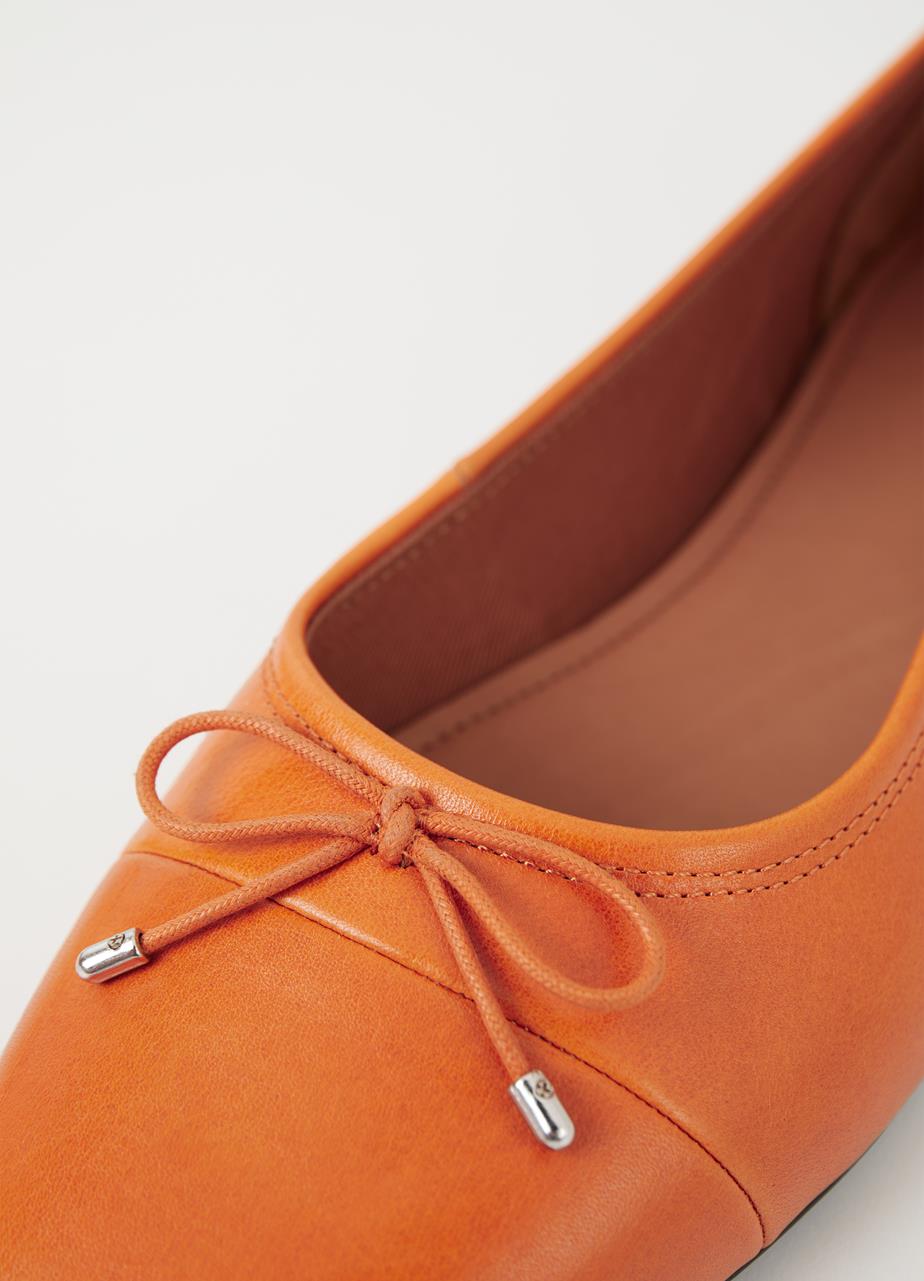 Jolin sko Orange læder