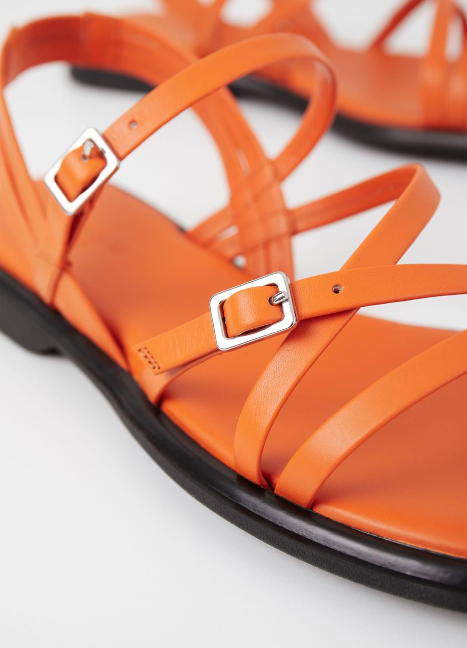 Izzy sandals Orange leather