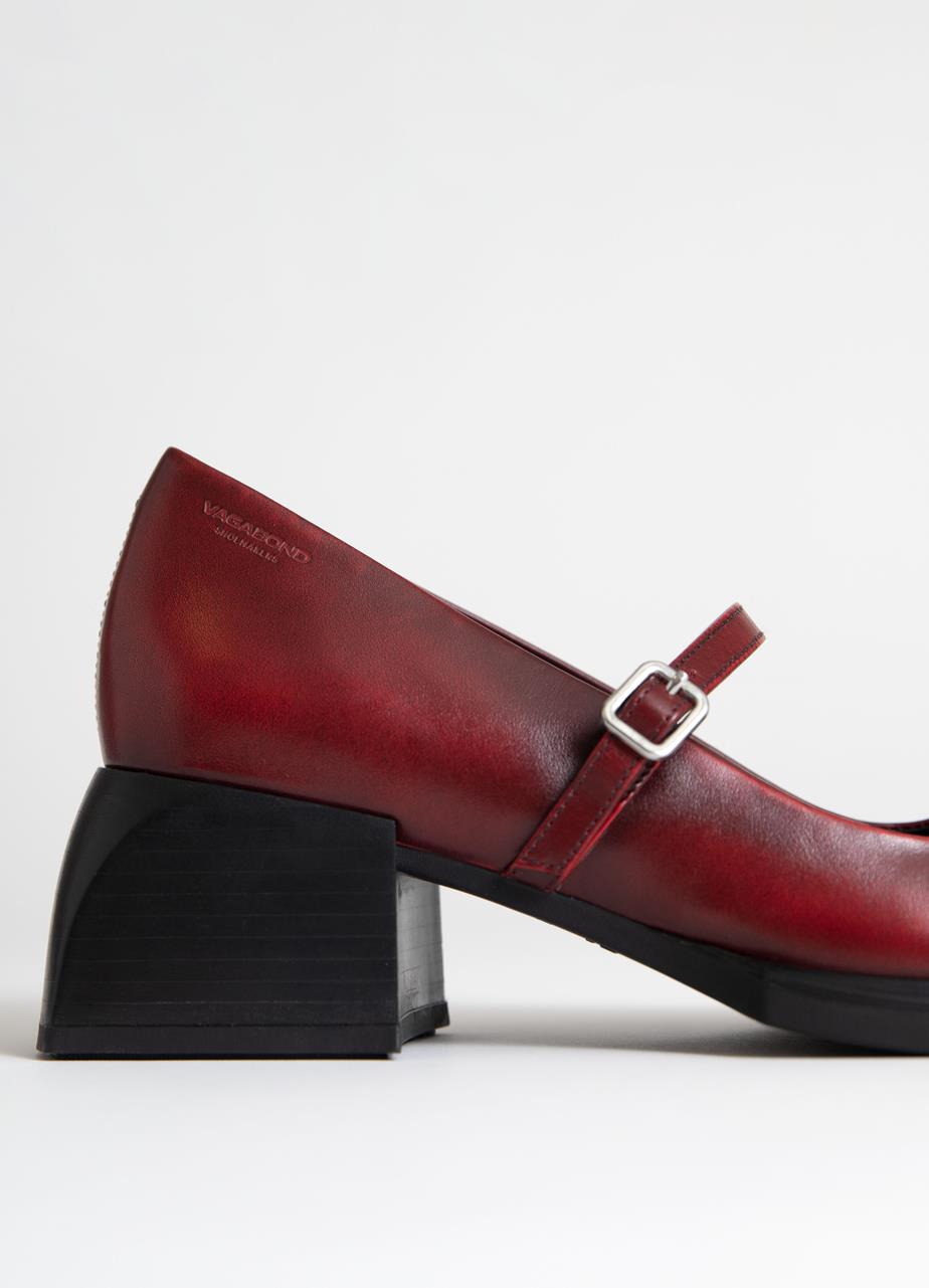 Vivian pumps Red brush-off leather