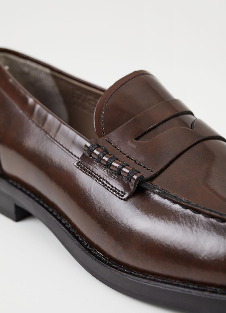 Naıma loafer Dark Brown polıshed leather