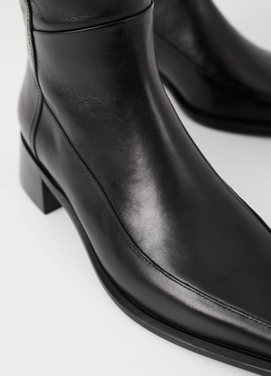 Samira tall boots Black leather