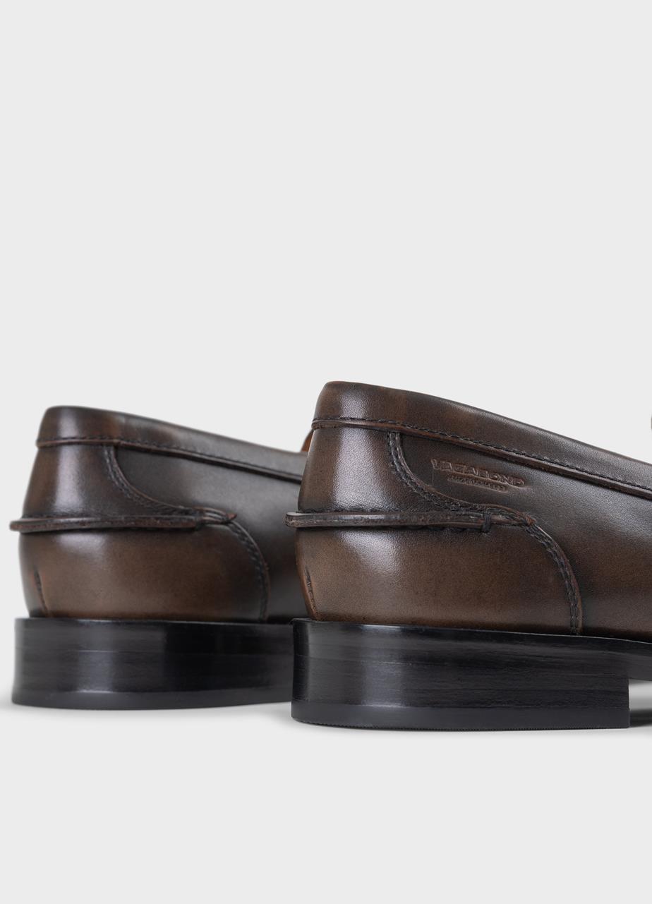 Steven loafers Brun brush-off skinn