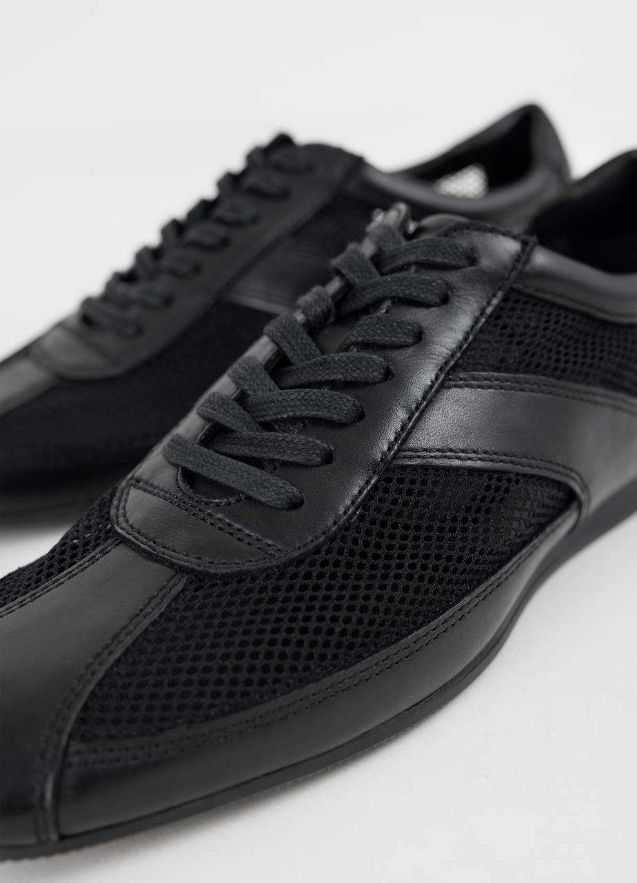 Hıllary sneakers Black leather/mesh