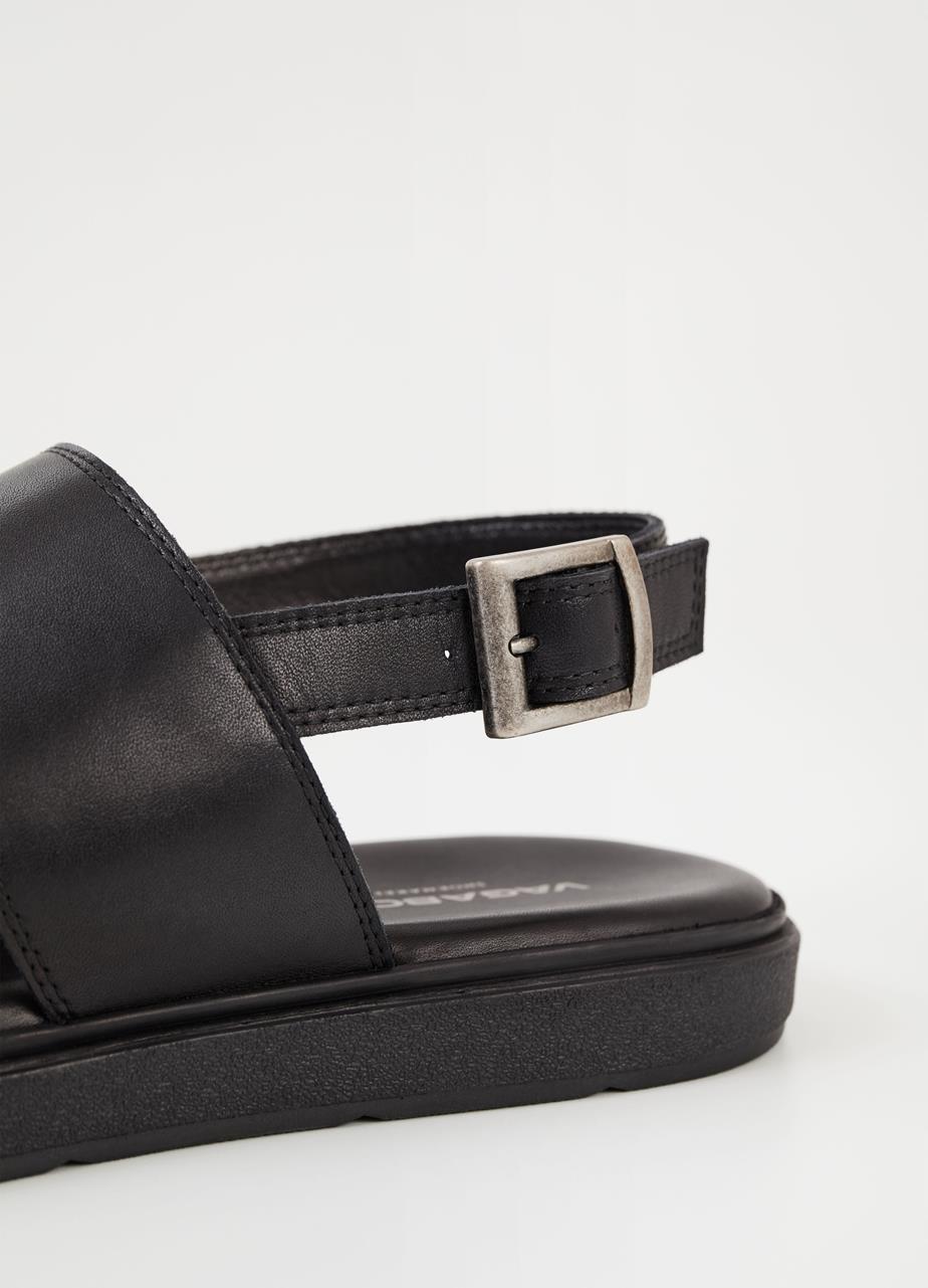Mason sandals Black leather