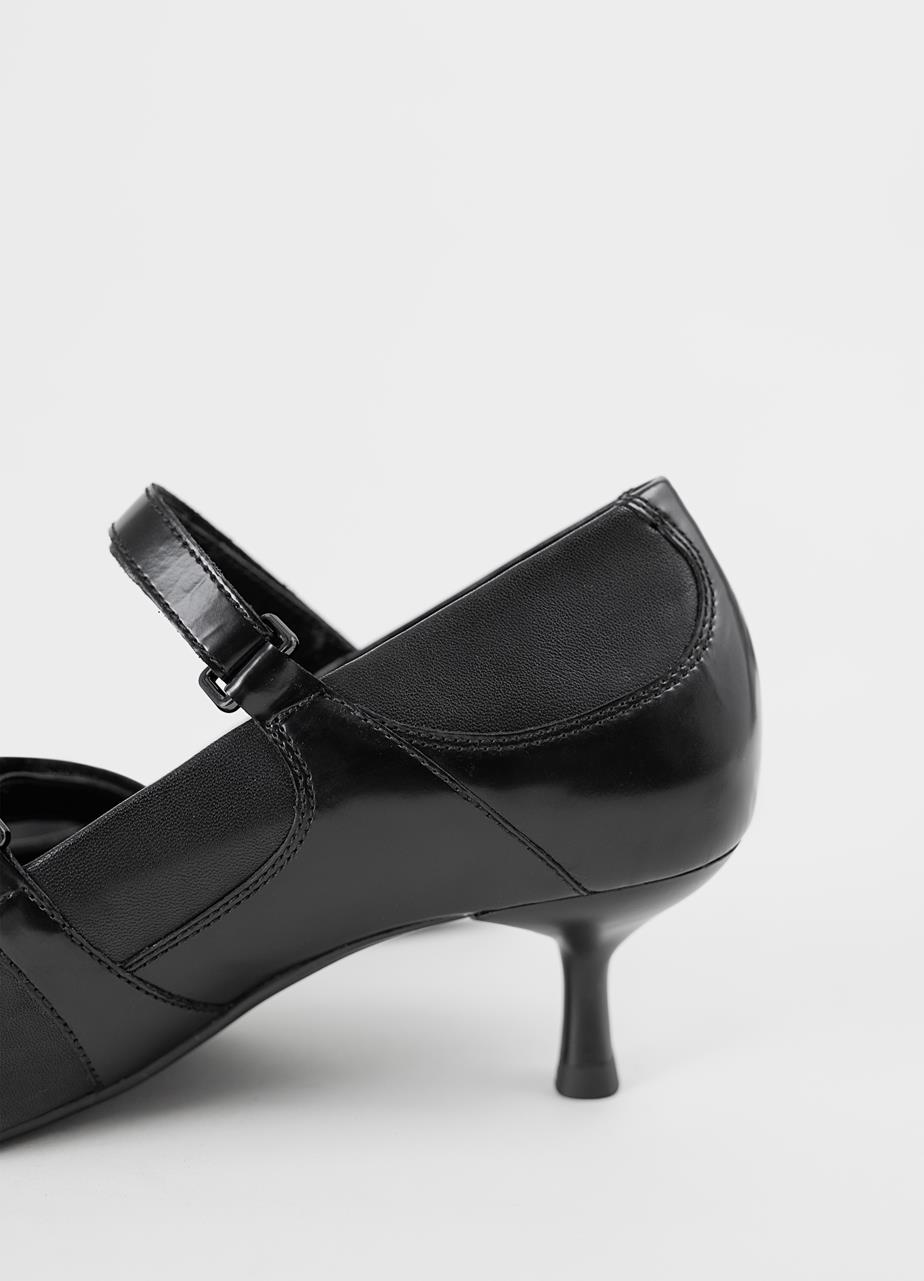 Lykke pumps Zwart leer / combinatie