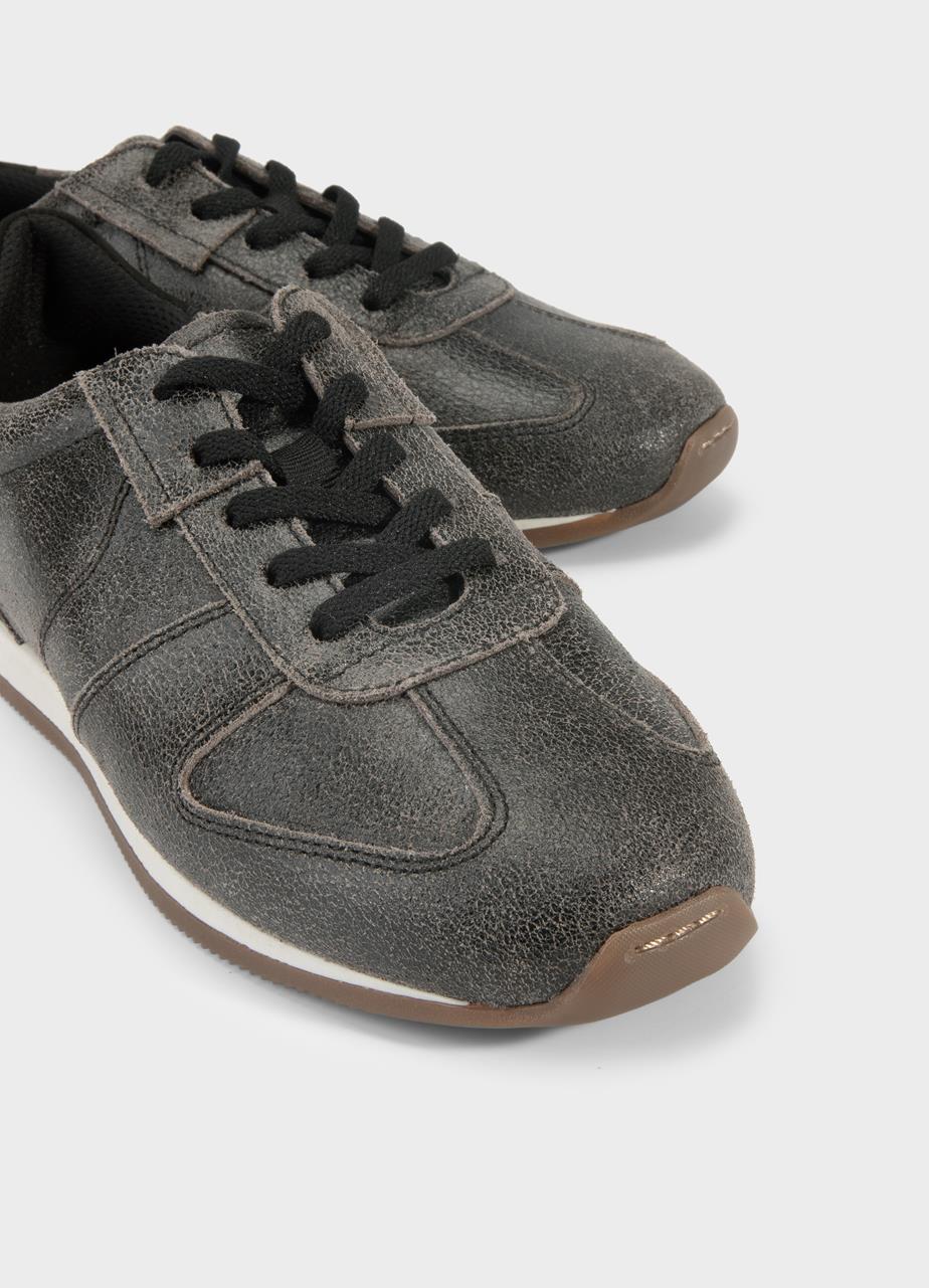 Yasmin sneakers Black textured leather