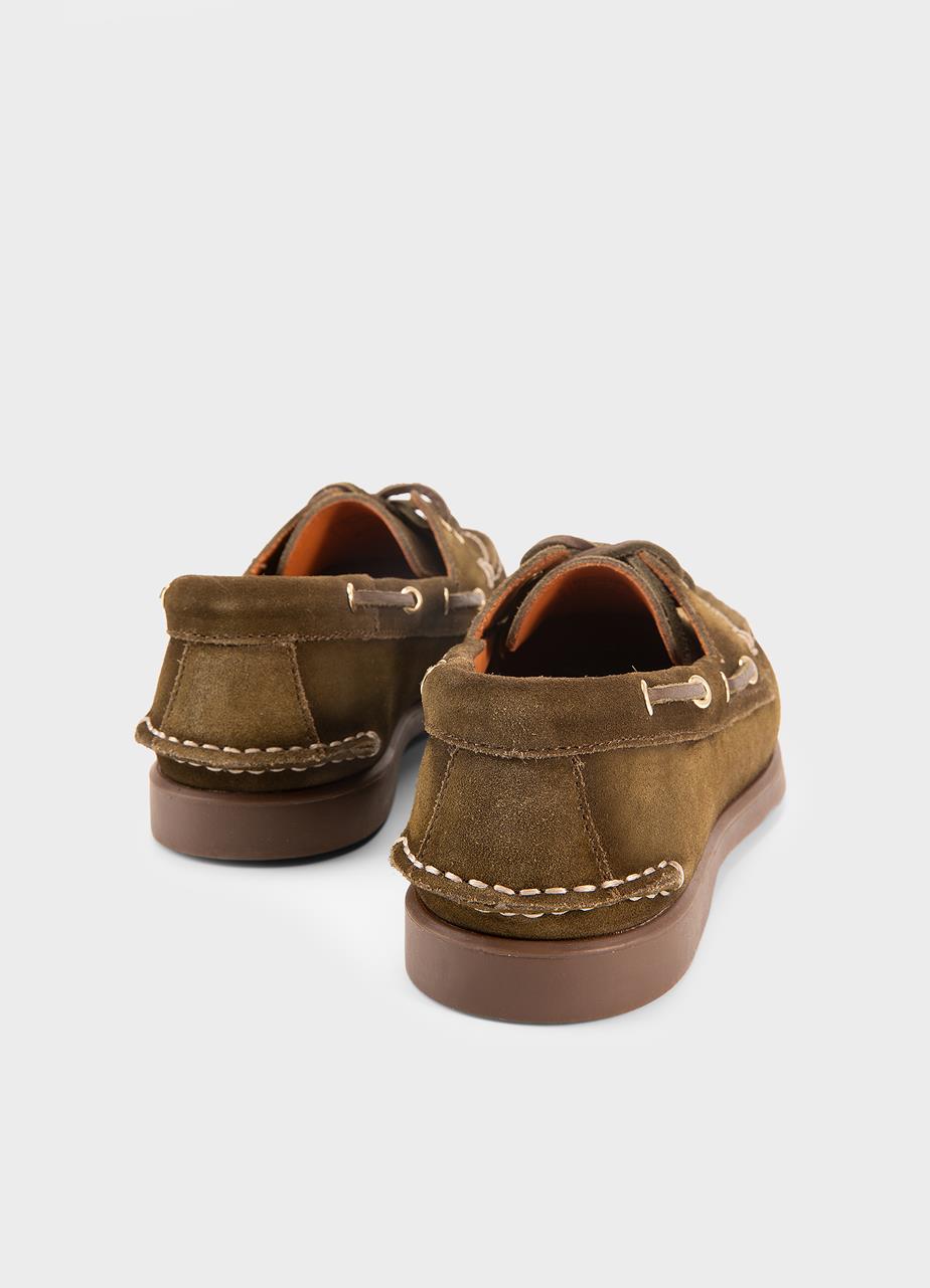 Loui m shoes Dark Green, Washed Suede