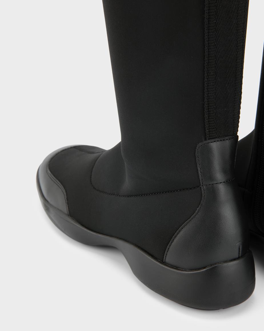 Sky stiefel Schwarzes, Textielie/Leder