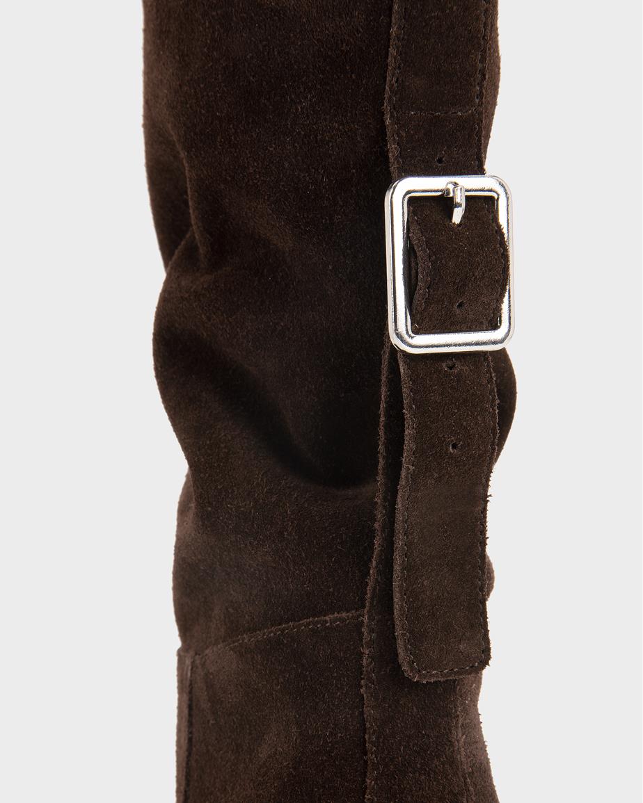 Giselle boots Mörkbrun, Mocka