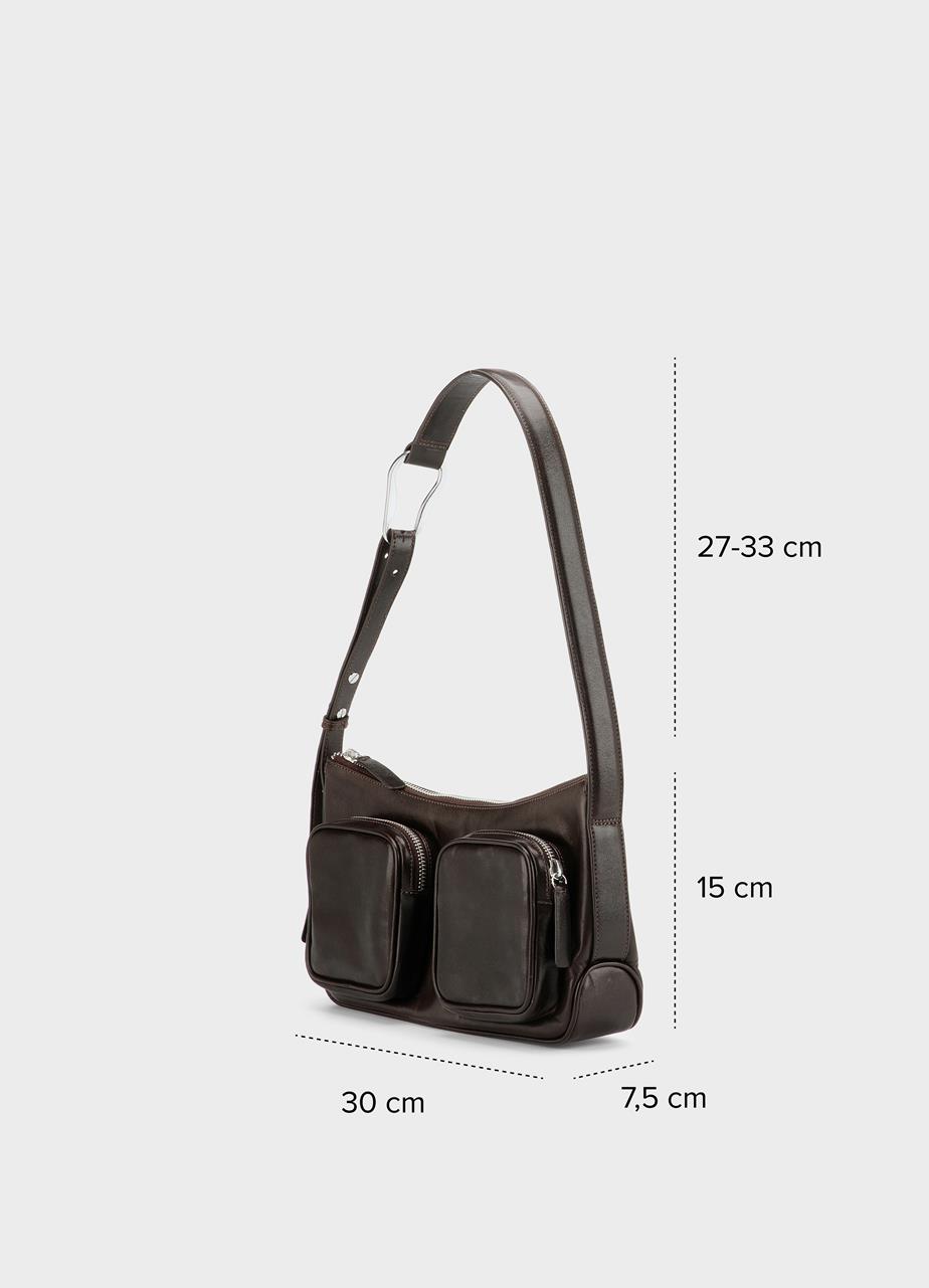 Valence väska Svart, Skinn