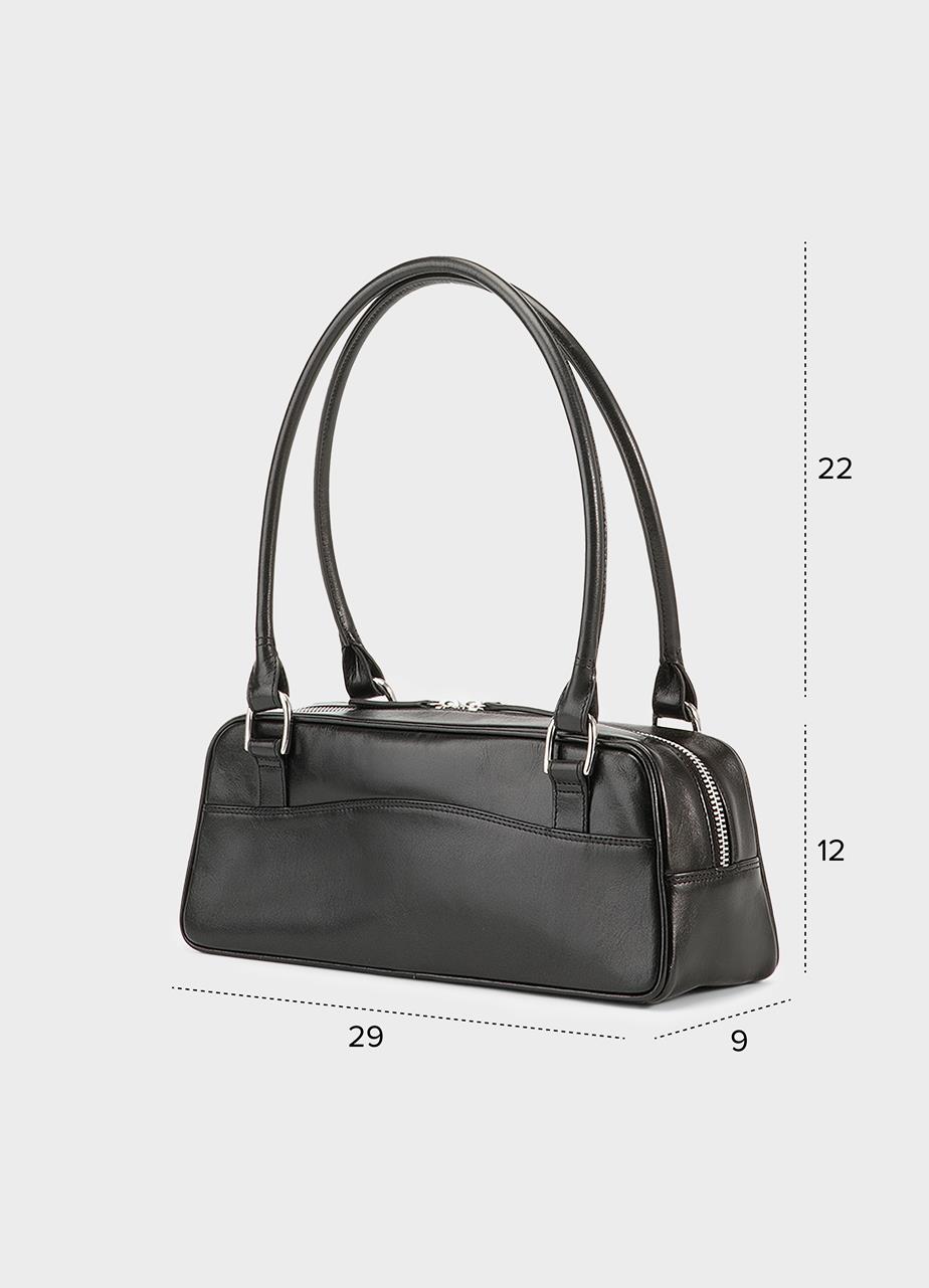 Nomi mini kabelka Černá kůže