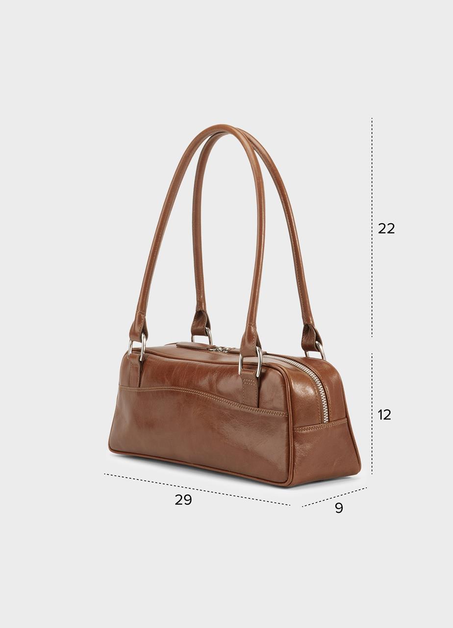 Nomi mini tasche Hellbraunes, Leder