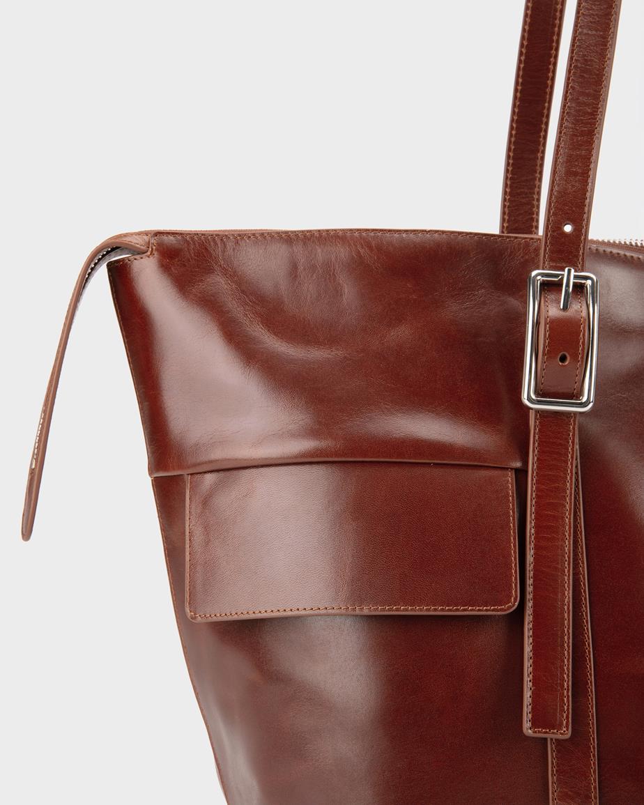 Thira bag Brown, Leather