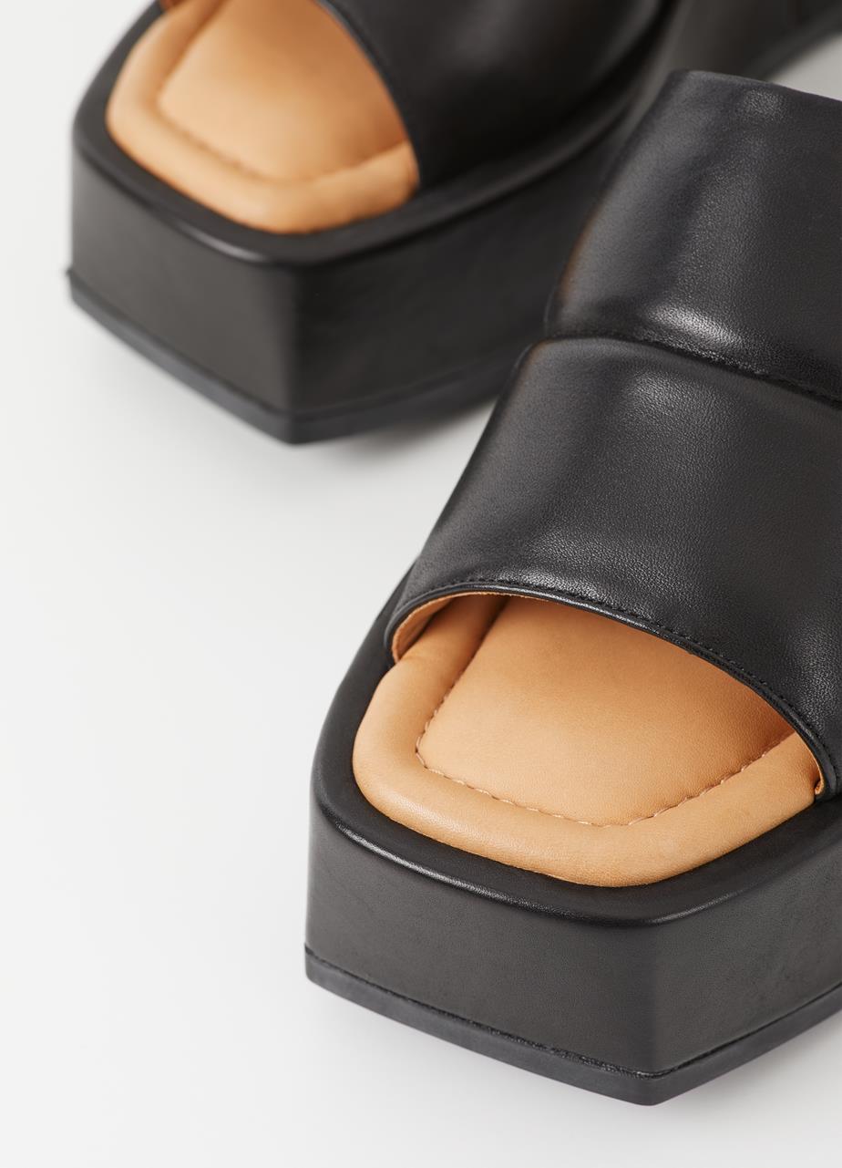 Juno sandaler Svart läder