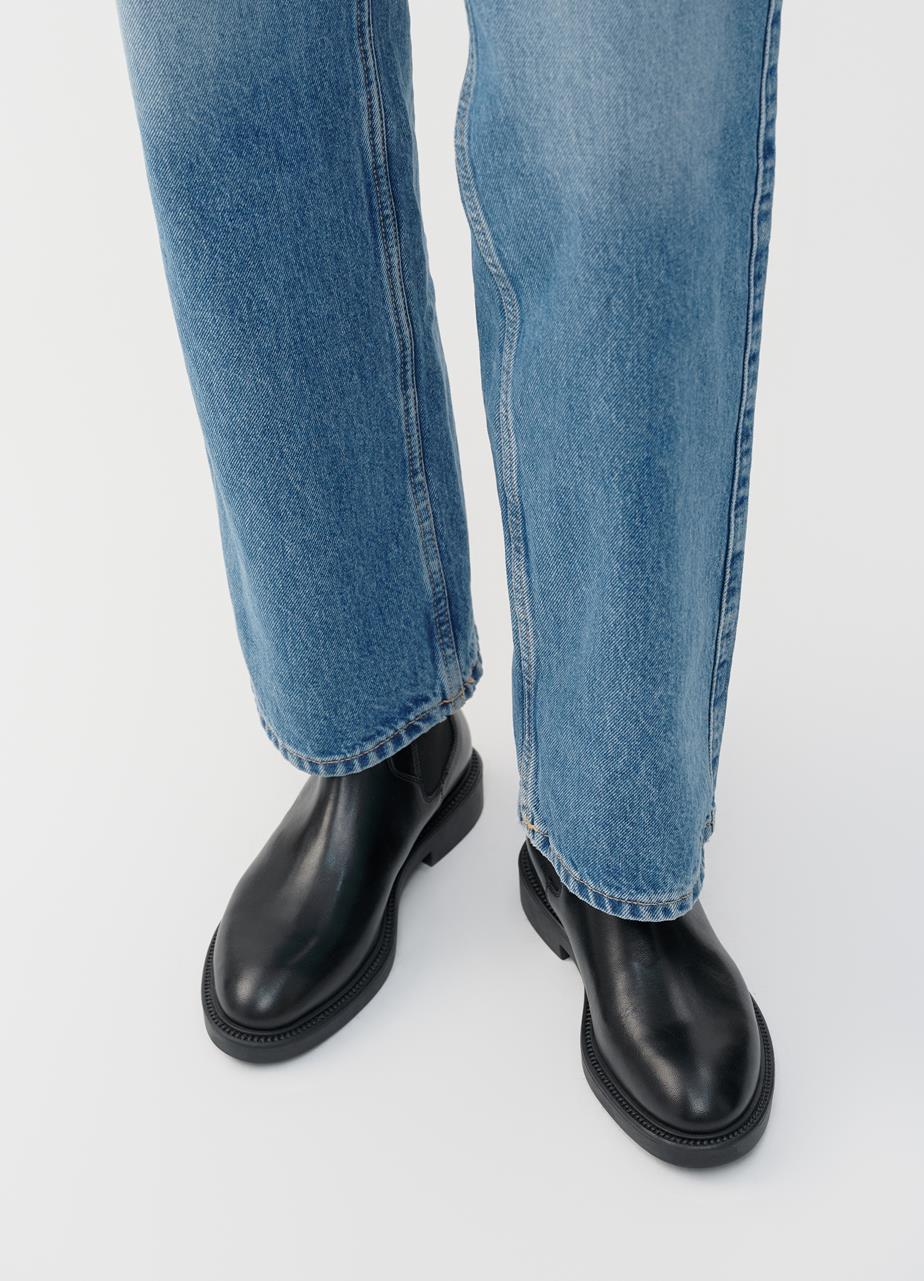 Alex w bottes Noir cuir