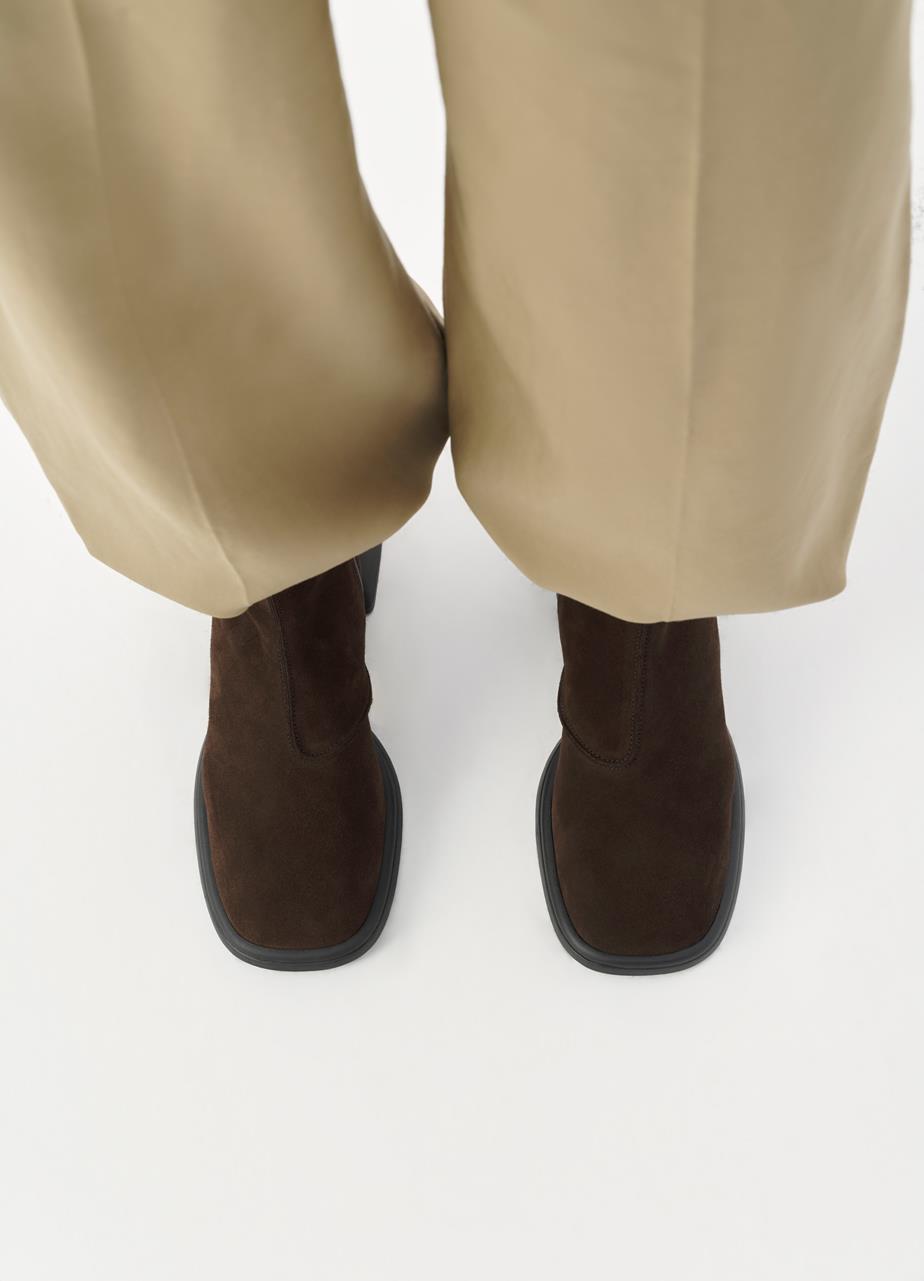 Ansie ankle boots Dark Brown suede