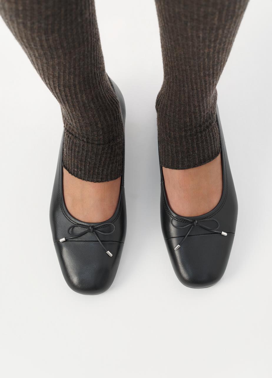 Jolin ballerinaskor Svart skinn