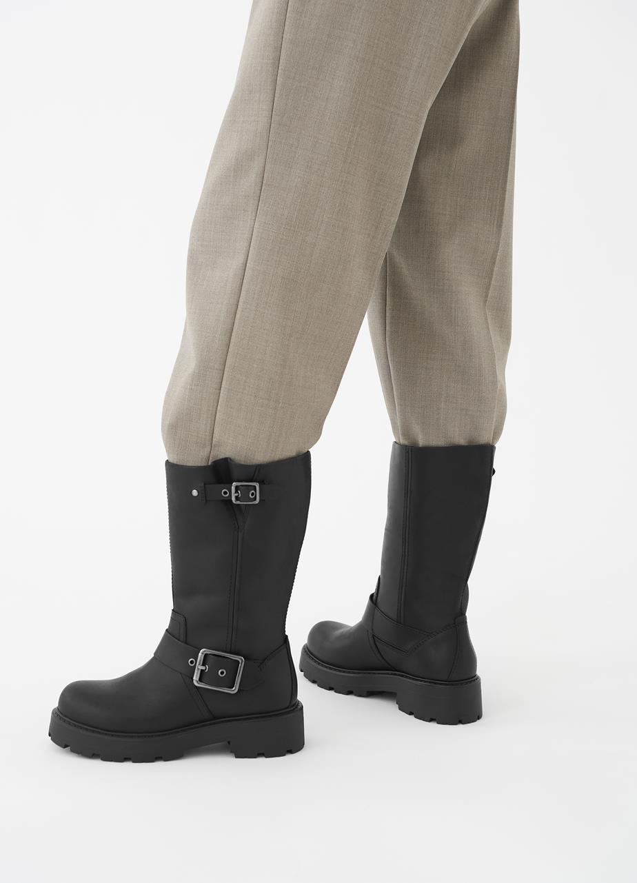 Cosmo 2.0 tall boots Black oıly nubuck