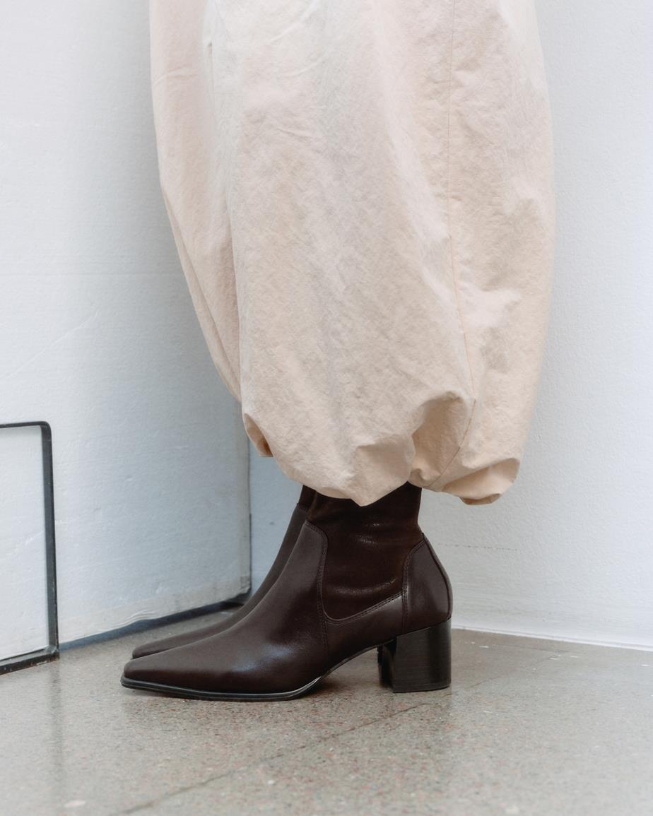 Giselle stiefeletten Braunes, Leder/Kombination