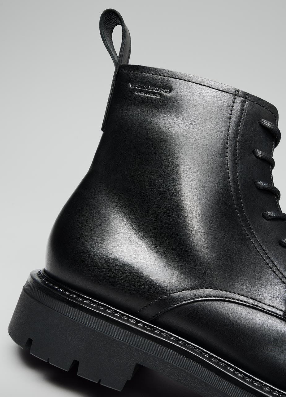 Cameron støvler Sort, Læder