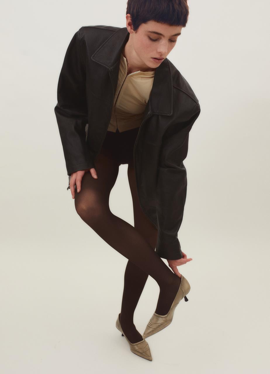 Lykke pumps Light Brown brush-off leather