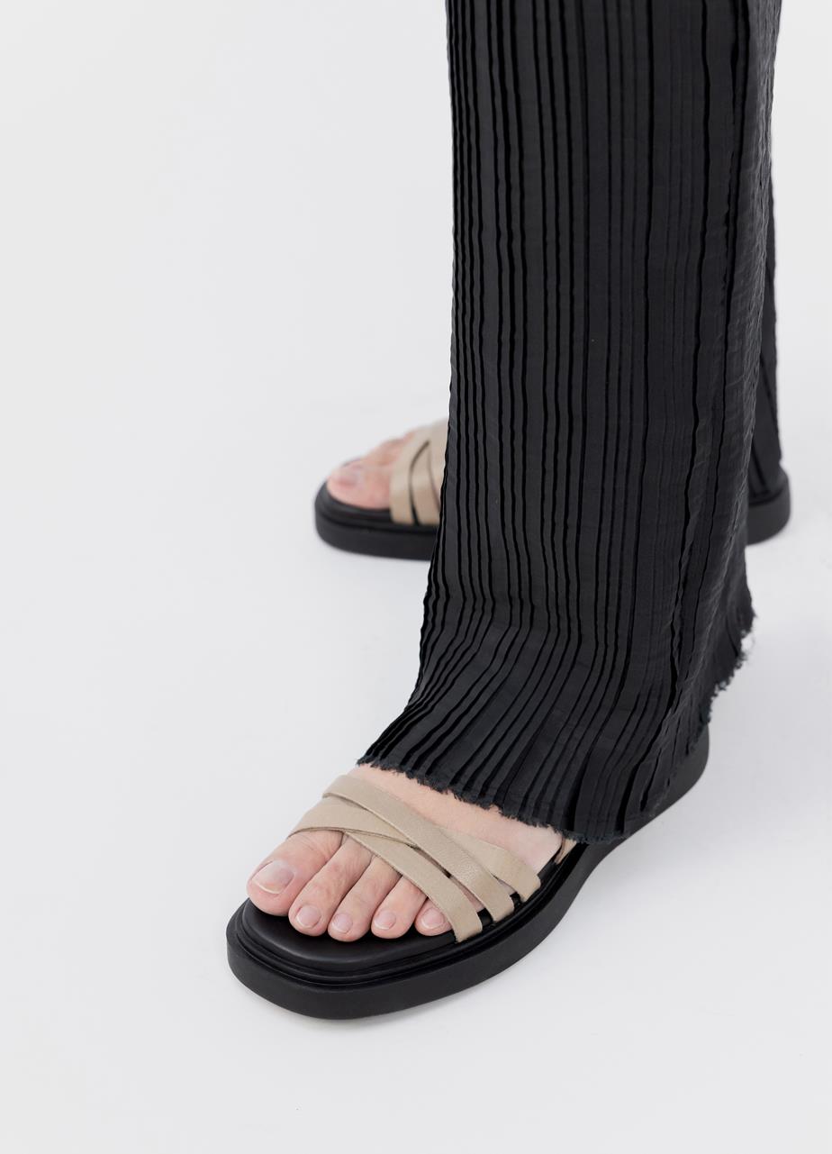 Connie sandaler Lysebrun læder