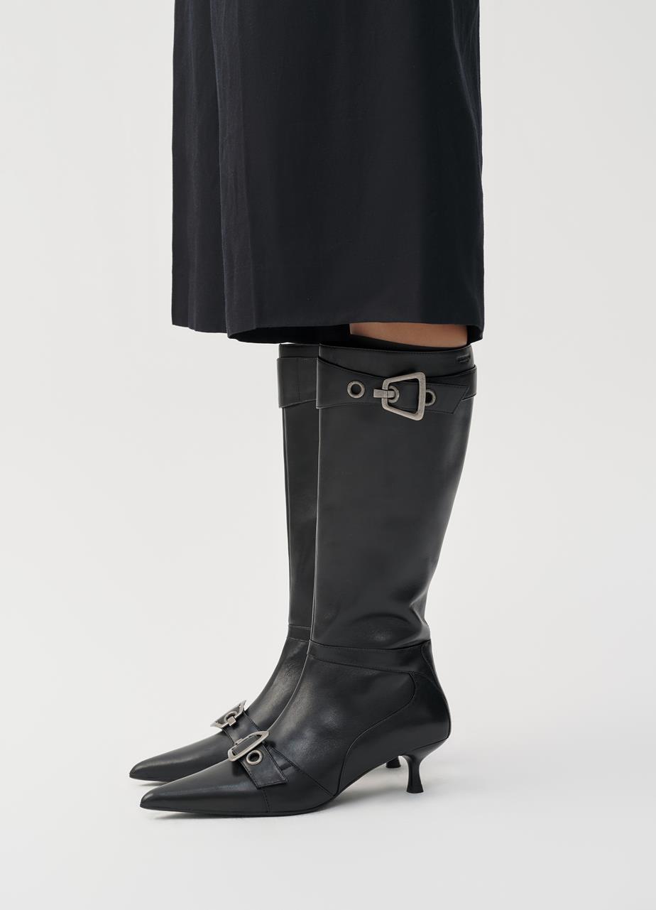 Lykke hohe stiefel Schwarz leder