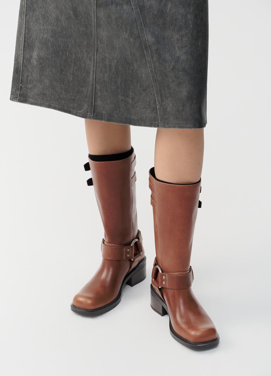 Daniella tall boots Light Brown leather