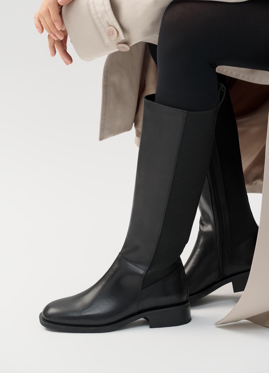 Sheila tall boots Black leather