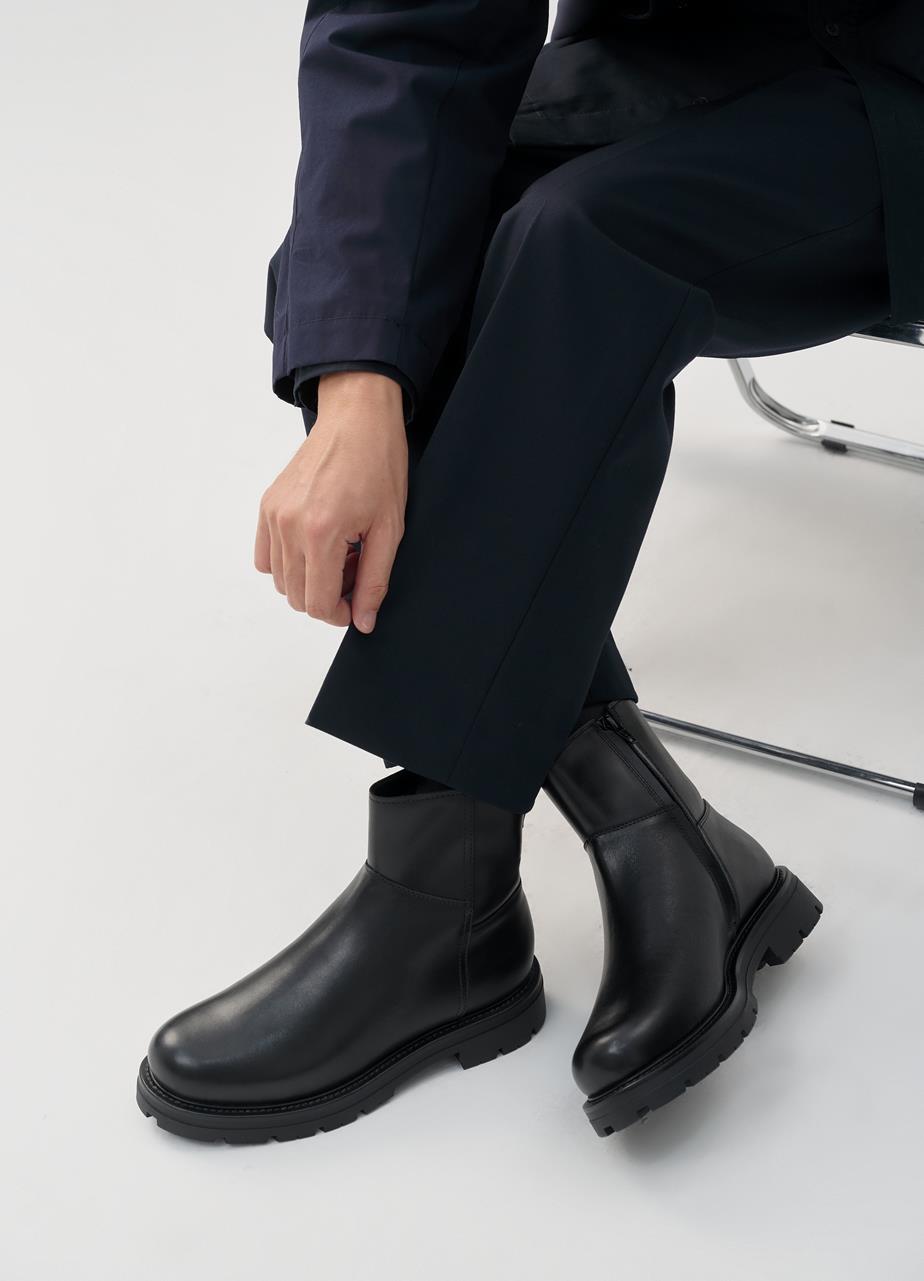 Cameron bottes Noir cuir