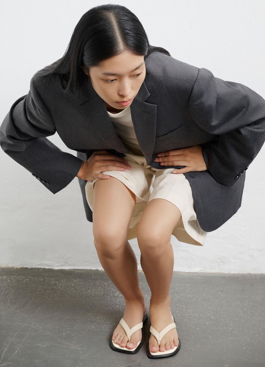 Izzy sandalen Offwhite, Leder