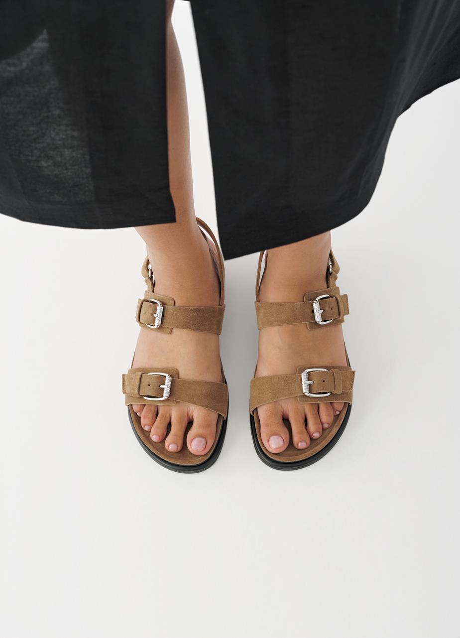 Effie sandals Beige, Suede