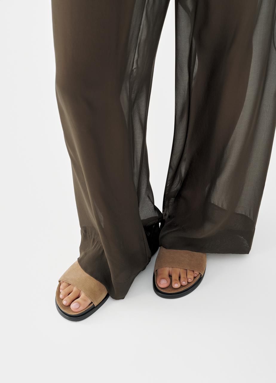 Effie босоніжки Бежевий, Замша