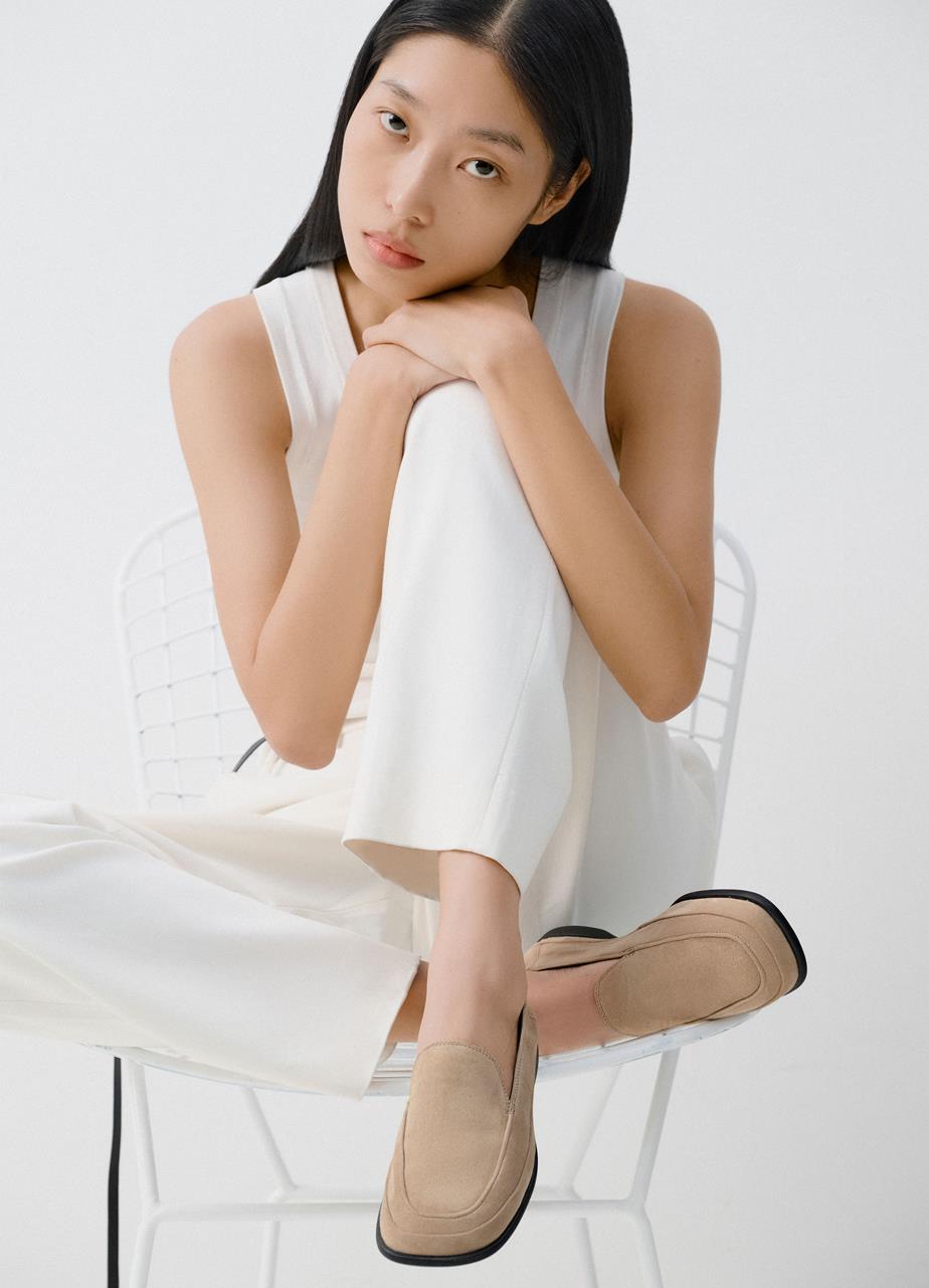 Sammie loafers Light Brown, Suede