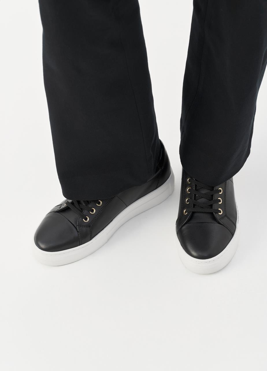 Zoe platform sneakers Black leather