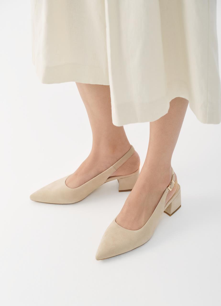 Marta pumps Beige suede