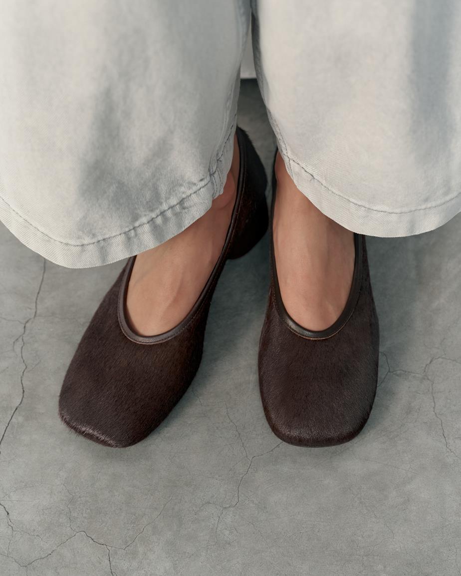 Livia pumps Brown, Hair-On-Leather