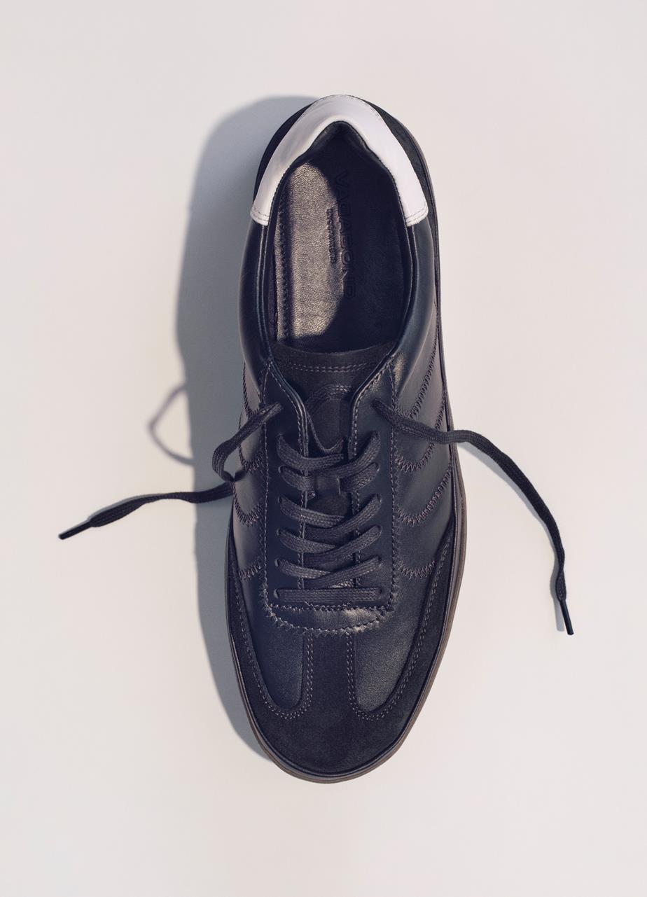 Leo sneakers Black suede/leather