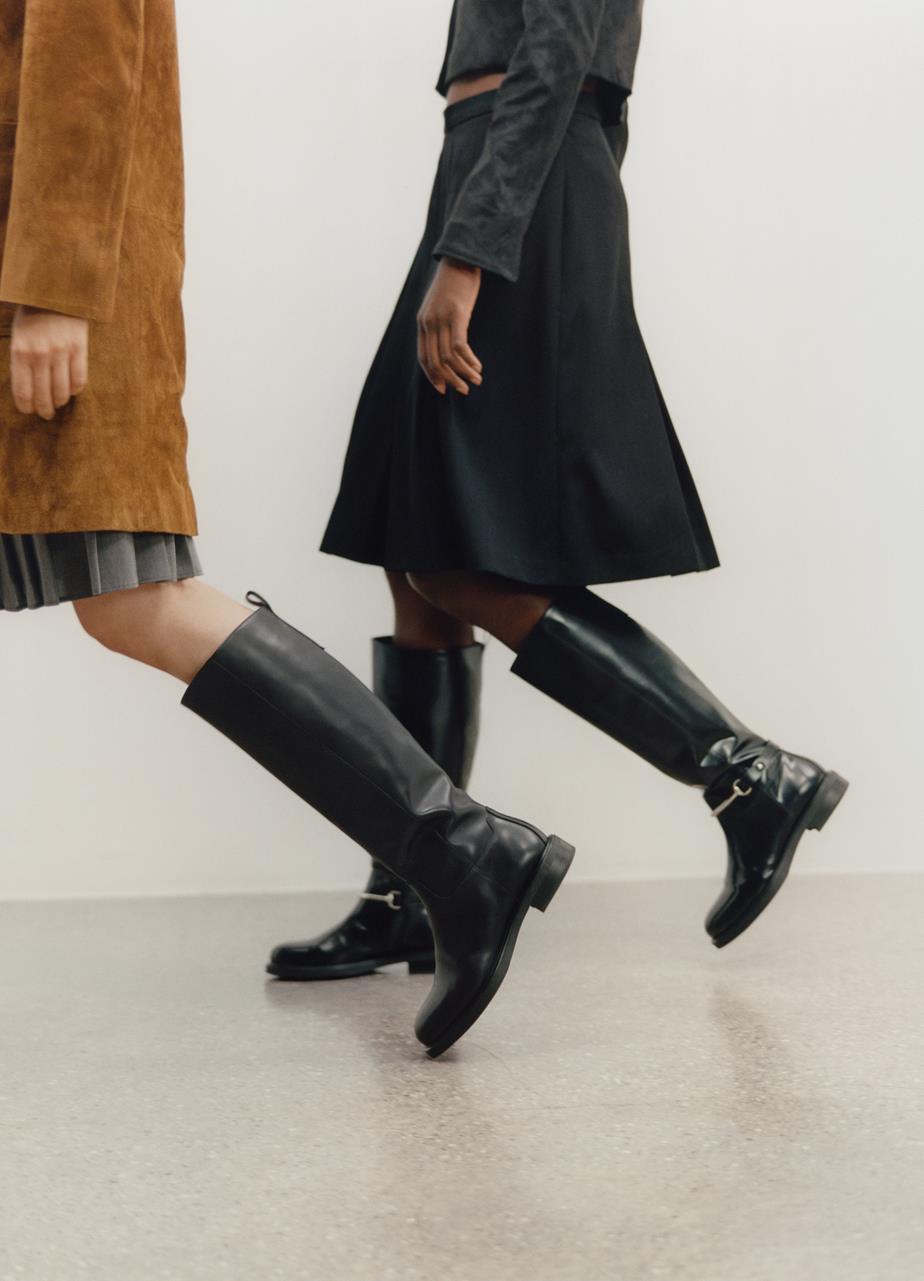 Freya bottes hautes Noir cuir