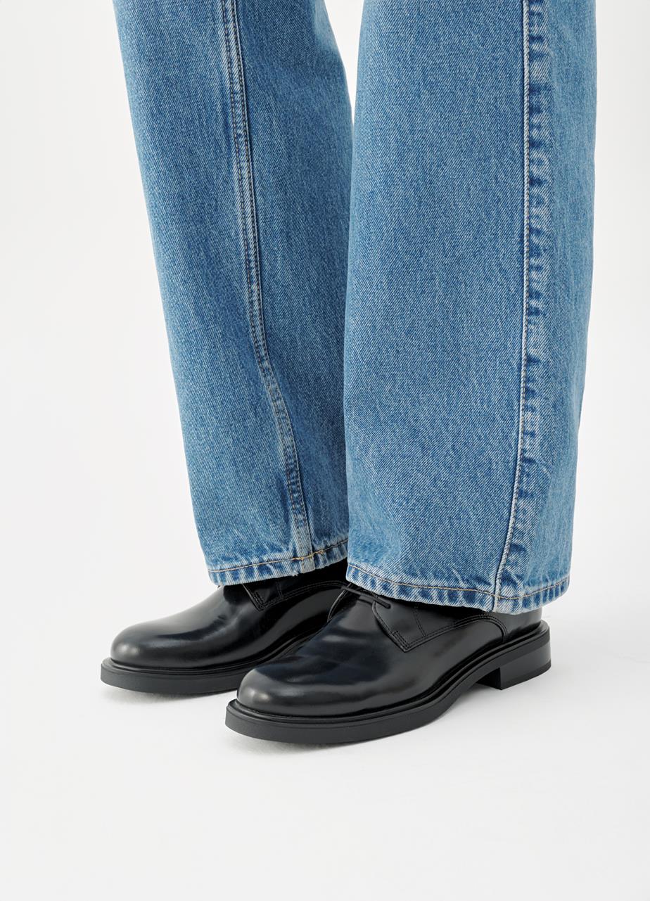 Freya schuhe Schwarzes, Poliertes Leder