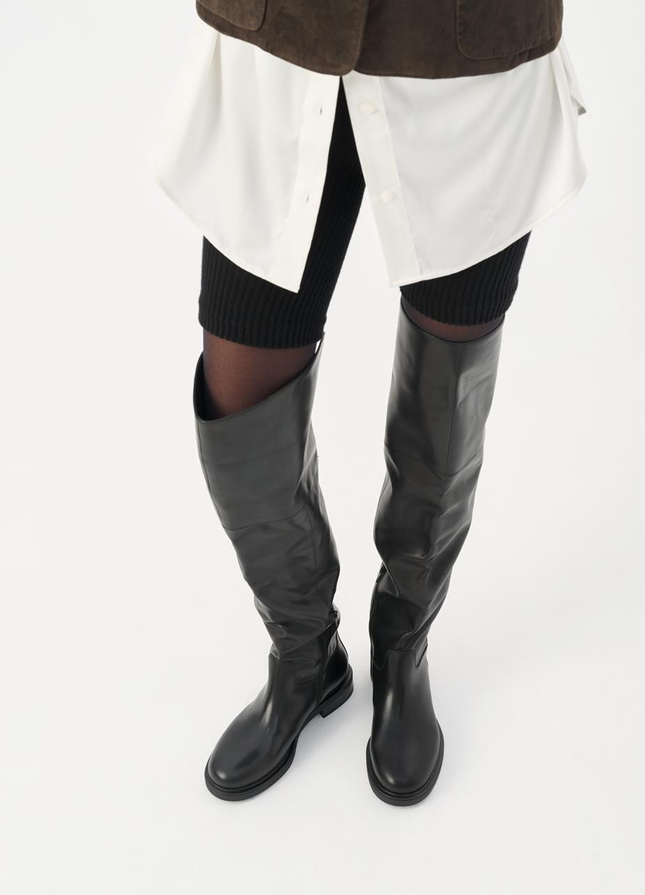 Freya tall boots Black leather