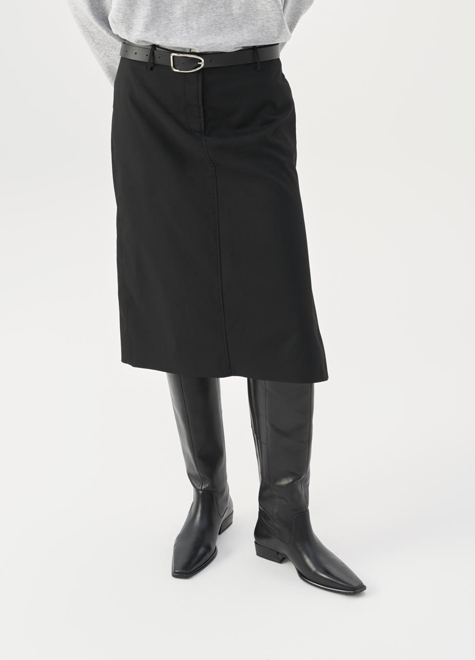 Nella tall boots Black leather