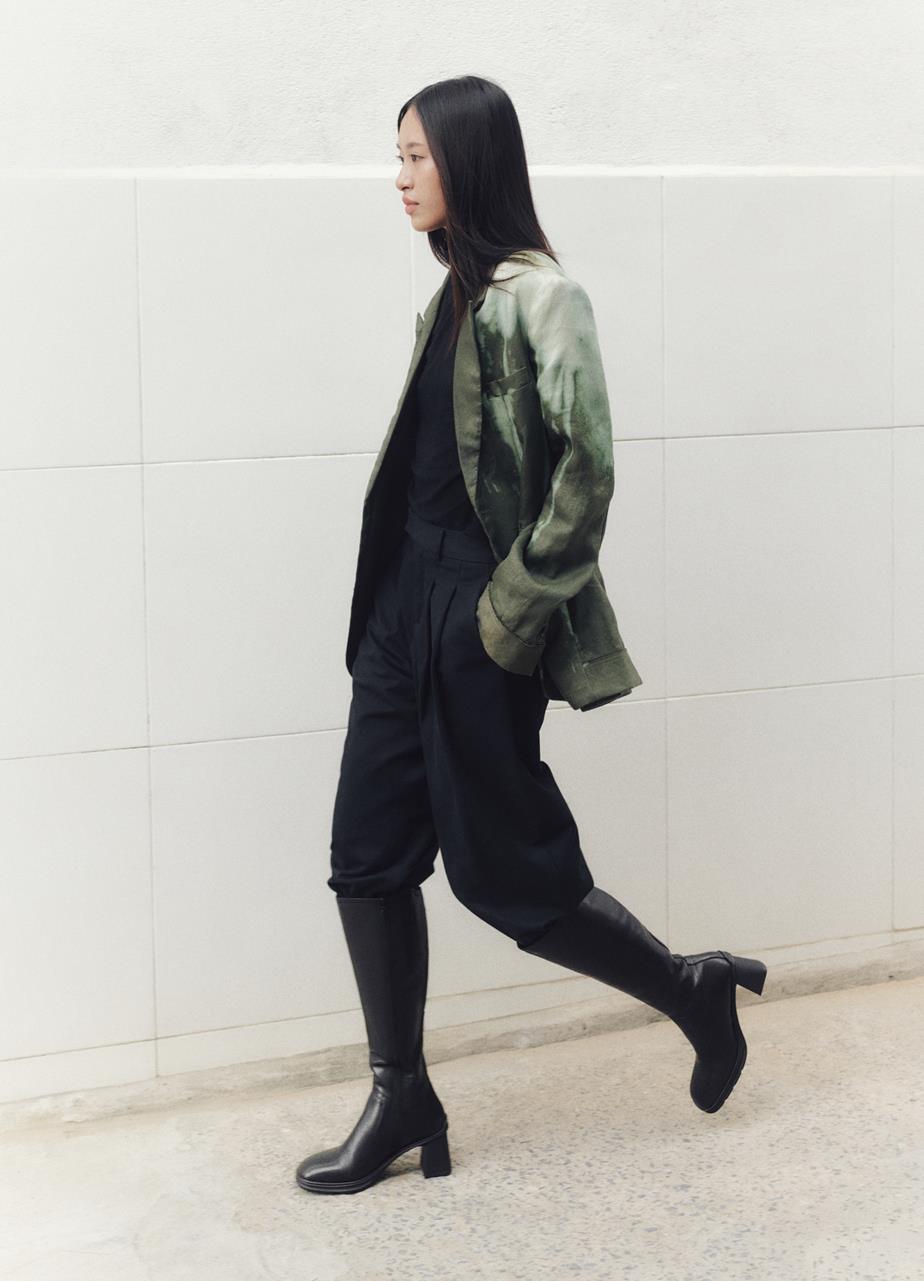 Janine tall boots Black leather