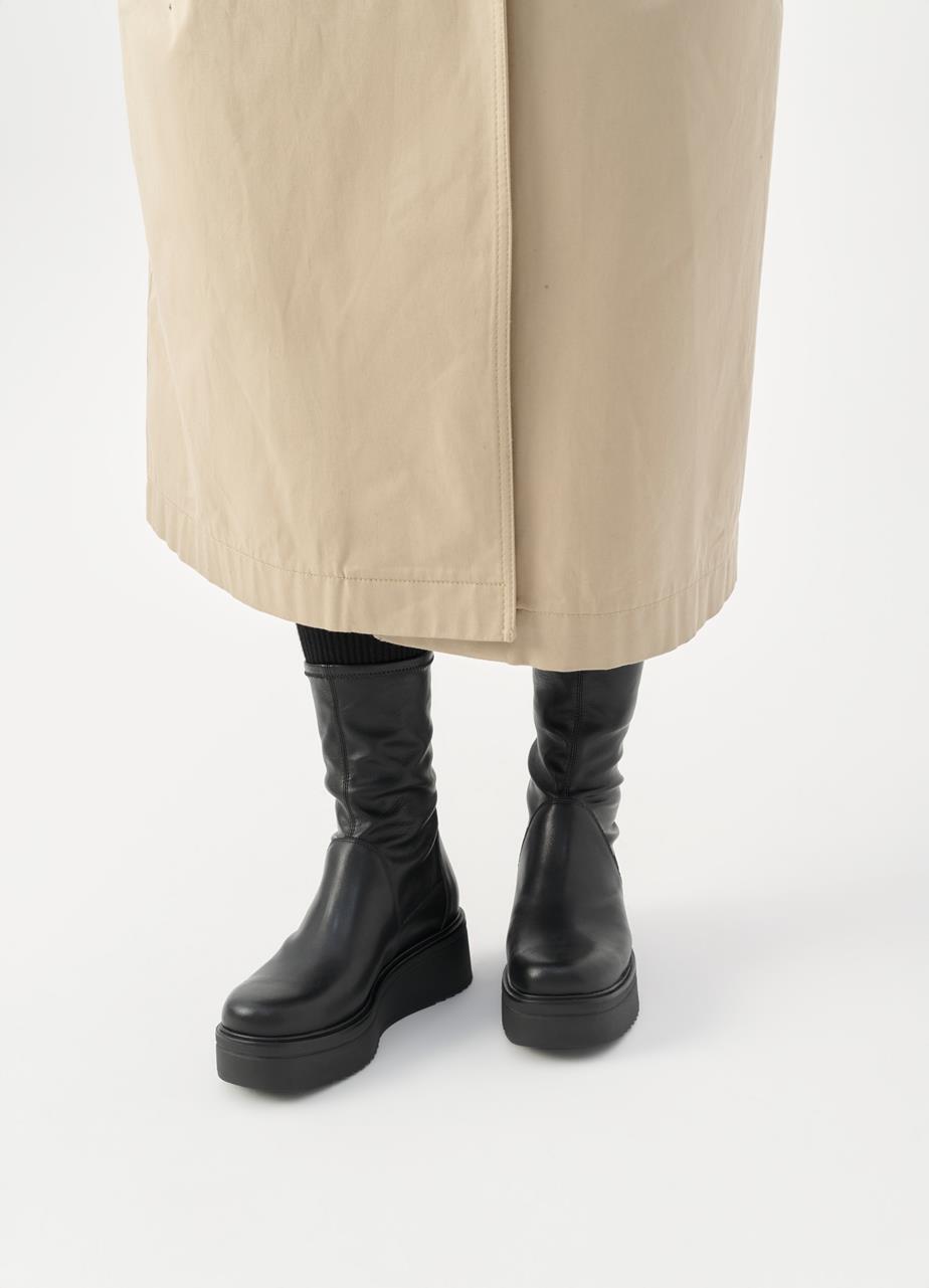 Tara stivali Nero pelle/combinata