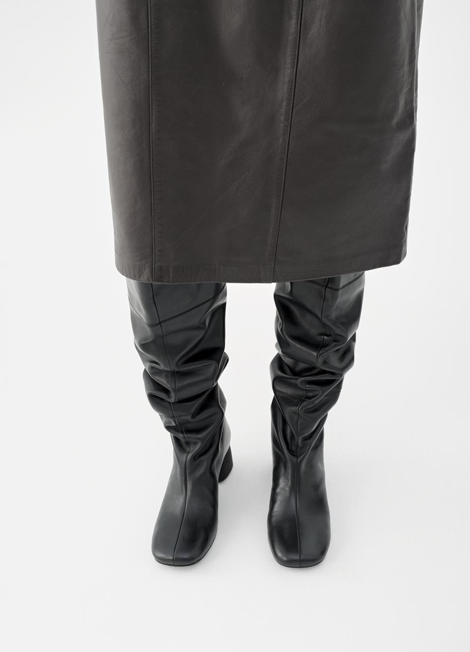 Livia tall boots BLACK LEATHER
